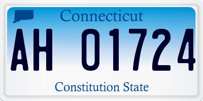 CT license plate AH01724