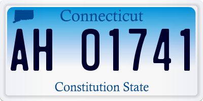 CT license plate AH01741