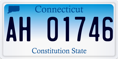 CT license plate AH01746