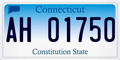 CT license plate AH01750