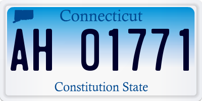 CT license plate AH01771