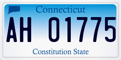 CT license plate AH01775