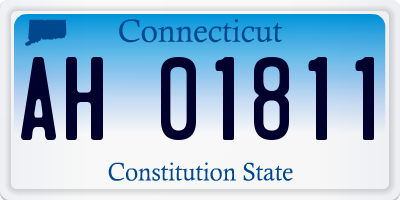 CT license plate AH01811