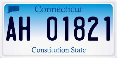 CT license plate AH01821