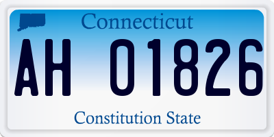 CT license plate AH01826