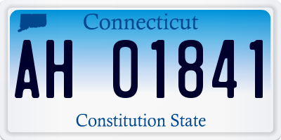 CT license plate AH01841
