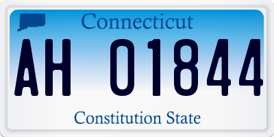 CT license plate AH01844