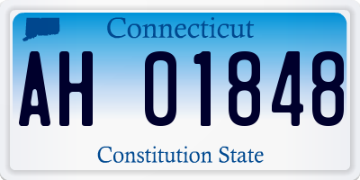 CT license plate AH01848