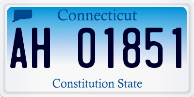 CT license plate AH01851