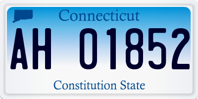CT license plate AH01852