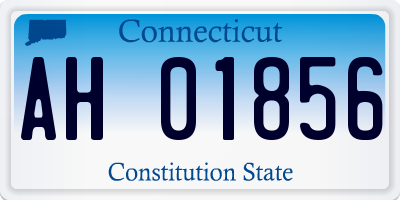 CT license plate AH01856