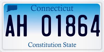 CT license plate AH01864
