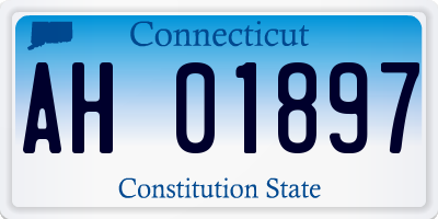 CT license plate AH01897
