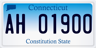 CT license plate AH01900
