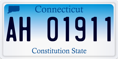 CT license plate AH01911
