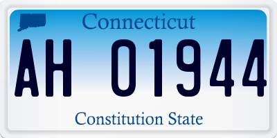 CT license plate AH01944