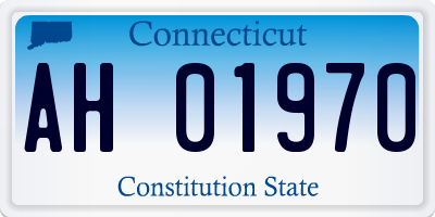 CT license plate AH01970