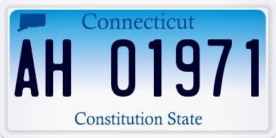 CT license plate AH01971