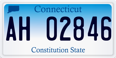 CT license plate AH02846