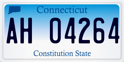 CT license plate AH04264
