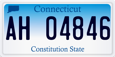 CT license plate AH04846