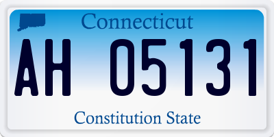 CT license plate AH05131