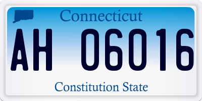 CT license plate AH06016