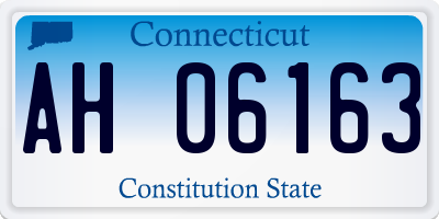 CT license plate AH06163