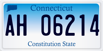CT license plate AH06214