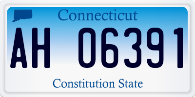 CT license plate AH06391
