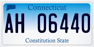 CT license plate AH06440