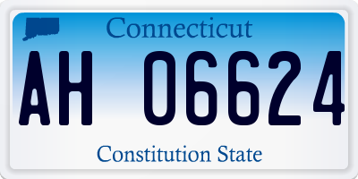 CT license plate AH06624