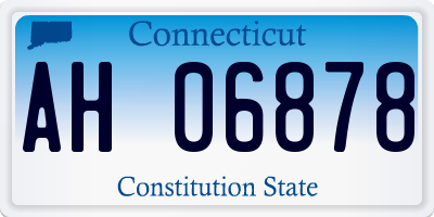 CT license plate AH06878
