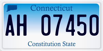 CT license plate AH07450