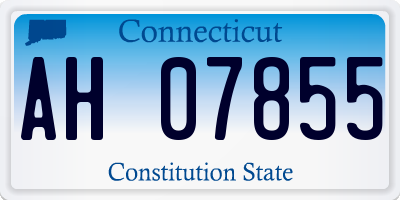 CT license plate AH07855