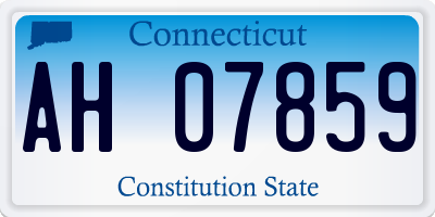 CT license plate AH07859
