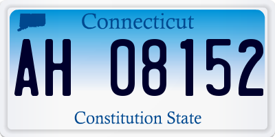 CT license plate AH08152