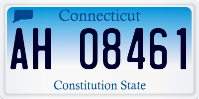 CT license plate AH08461