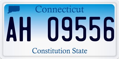 CT license plate AH09556
