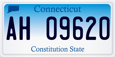 CT license plate AH09620