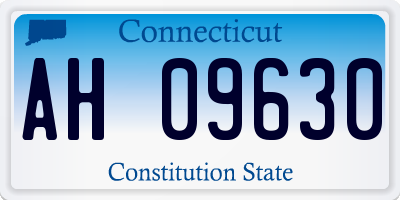 CT license plate AH09630