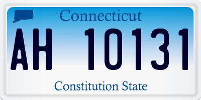 CT license plate AH10131