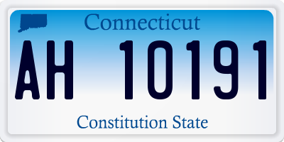CT license plate AH10191