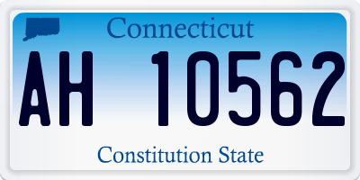 CT license plate AH10562