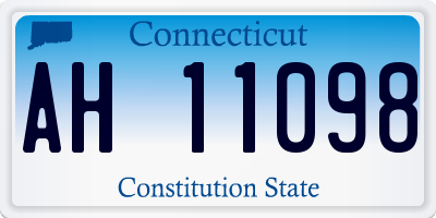 CT license plate AH11098