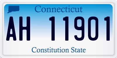 CT license plate AH11901