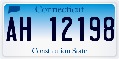 CT license plate AH12198