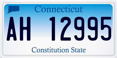 CT license plate AH12995