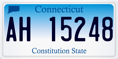 CT license plate AH15248