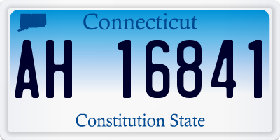 CT license plate AH16841